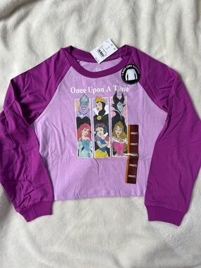 Disney Purple & Light Purple 'Once Upon A Time' Girls Long-Sleeve Raglan Top